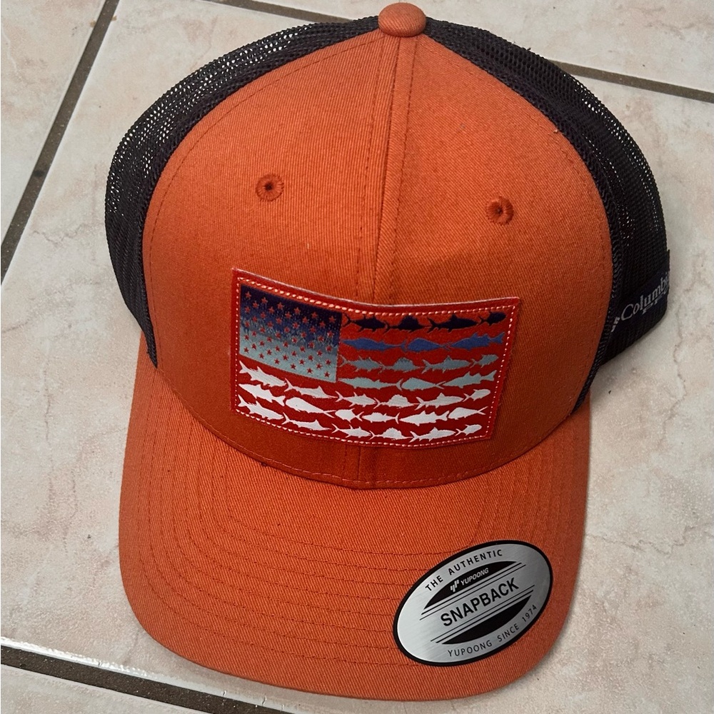 Columbia Orange and Black Snapback Cap